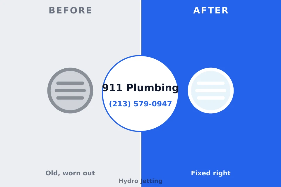 Before and after: plumbing repair Livingston, LA